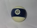 Pool Ball Shifter Knob Blue Stripe #10