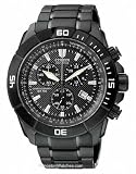 Citizen #AT0815-51E Men's Eco Drive Black IP Stainless Steel Chronograph Watch