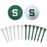 Michigan State Spartans Two Golf Balls and Twelve Tees Set