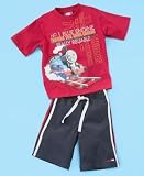 Nannette Little Boy Thomas The Tank Engine Tee and Shorts Set