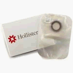 Hollister 1 Piece Closed Ostomy Pouch With Karaya 5 Ring 2 1/2" Opening Transparent - Box of 30