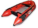 OCEAN320 RED 10.5 FT INFLATABLE BOAT ALUMINUM FLOOR 15HP