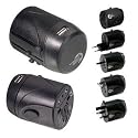 Swiss World Travel Mains Adapter With USB Port - Covers More than 150 Countries