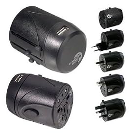 Swiss World Travel Mains Adapter With USB Port - Covers More than 150 Countries