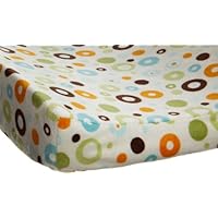 Carter's Laguna Changing Pad Cover, Teal/Tan, 16 x 32