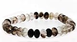 8mm Rondell Bracelet - Smokey Quartz