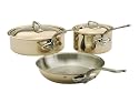 Mauviel Cuprinox Style 5-Piece Copper Cookware Set