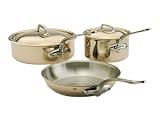 Mauviel Cuprinox Style 5-Piece Copper Cookware Set