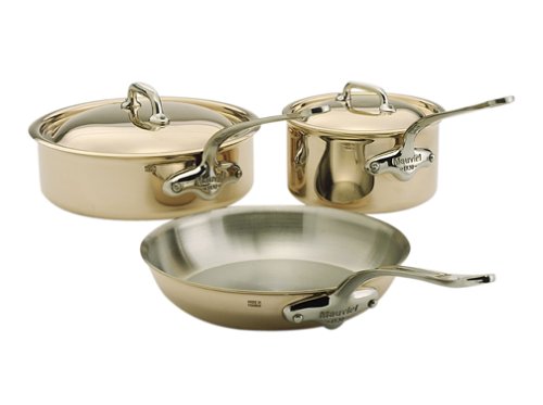 Mauviel Cuprinox Style 5-Piece Copper Cookware Set product image