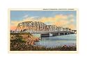 Bridge at Sturgeon Bay, Door County, Wisconsin Places Art Poster Print, 18x13