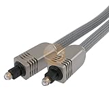 6 Ft / 2 m Digital Optical Audio TosLink Cable for Pro Audio cards / MiniDisk players and recorders 