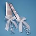Beverly Clark 38NT Grace Crystal Wedding Cake Knife Server Set in White