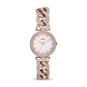 Olive Three-Hand Stainless Steel Watch - Rose