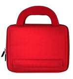 (Red) Sumac Brand Hardshell Carrying Case Carrying Sleeves Nylon Material for Asus Eee Pc 8g 4g 2g Surf Asus Pc 700 Asus 7-inch Eeepc (Red)
