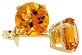41FBgGvPxZL. SL160  November Birthstone 14K Gold Basket Set Stud Earrings