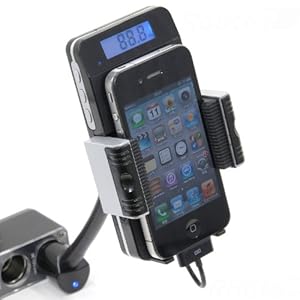 【クリックでお店のこの商品のページへ】スマートフォン/iPhone4S対応 FMトランスミッター RCF-F11B