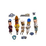 MLB Milwaukee Brewers Racing Sausages Mascot Wall Graphic
