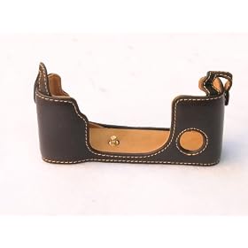 Rainbowimaging Dark Brown Genuine Leather Half Case for FUJIFILM FINEPIX X-Pro1