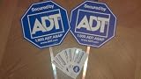 1 Authentic ADT Home Security Alarm System Yard Sign & 5 Window Stickers NOT BRINKS