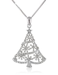 Sterling Silver Swarovski Crystal Pendant Necklace, 18