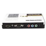 VGA+Component Video Ypbpr+3.5mm Audio to HDMI Converter Box Adapter Switcher for PC Laptop DVD STB PS2 XBOX 360 Connected to HDTV HD