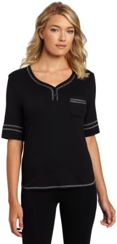 Karen Neuburger Women's Basic Henley Top