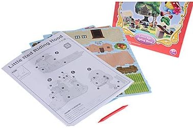 LLSai- 49 Piece DIY Paper Fairy Tale 3D Puzzle Little Red Riding Hood (difficulLLSai- 3 of 5)