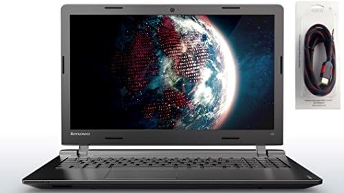 Lenovo Ideapad 100 Affordable and Reliable Laptop 15.6" HD 1366x768 Intel Celeron N2840 2.58GHz 4GB memory 500GB HDD Windows 10 Home 64-bit Cytrix HDMI 2.0 4K High Speed with Ethernet Cable Bundle