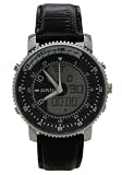 KONTAS - Montre Homme - Quartz - Cuir - Dual Time Sports bracelet en cuir noir VoirSport Watches