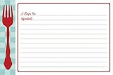 C.R. Gibson Good Eats Recipe Cards, 4 x 6-Inch