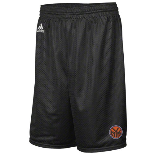 New York Knicks Black Large Logo Mesh Shorts