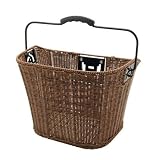 Inline Handlebar Basket Wicker Look