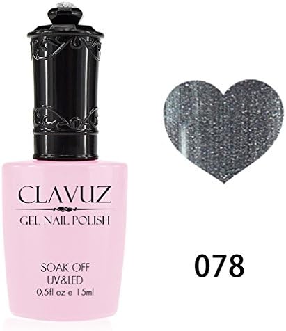 Qimisi Clavuz Soak Off Nail Art Gel Polish UV/LED Lamp Color Varnish 15ml Pearl Dark Grey