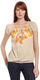 IZOD Womens Placement Floral Splash Peasant Top