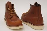 Red Wing Mens Tan Leather Lace Logger Work Boots