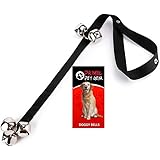 Primal Pet Gear Dog Bells for Potty Training Your Puppy the Easy Way - Premium Quality - 5 Extra Large Loud 1.4" DoorBells - Tough Nylon - Adjustable Door Bell Length for Small, Medium and Large Dogs