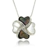 Romantic Heart Mother-of-Pearl Sterling Silver Pendant