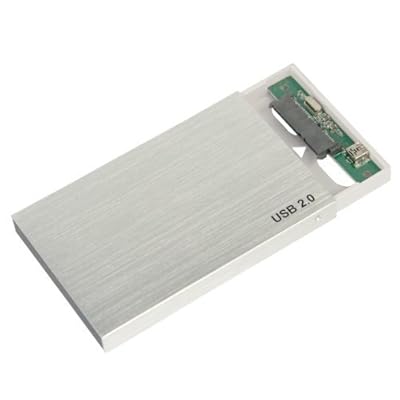 2.5 inch SATA USB 2.0 Hard Drive Enclosure/Caddy - (Hard Drive Not included) (Silver)