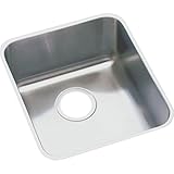 Elkay ELUH1116DBG 18 Gauge Stainless Steel 14 x 18.5 x 7.875 Single Bowl Undermount Kitchen Sink Kit