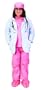 Pink Junior Physician Outfit with Lab Coat, Scrub Set, and Stethoscope,  Size 4/6