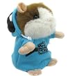 Blue Takara Tomy Mimicry Pet Talking Hamster DJ Dancing Hamster plush toy (Ice Gray)