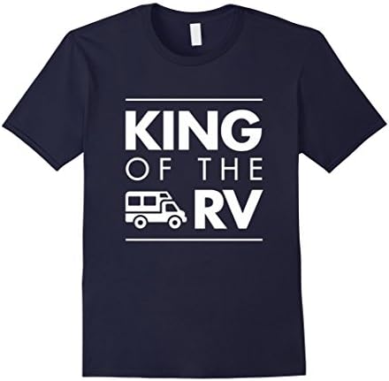 Men's King of the RV Funny Humor Camping Woods Nature Tee 2XL Navy