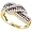 3/4 Carat Chocolate & White Diamond 10k Yellow Gold Right Hand Ring