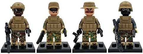 4pcs/lot with retail box Decool Modern War American Support/Engineer/Assault/Recon Solider minifigure Counter Strike Force toy