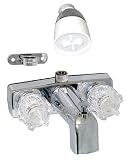 4 Tub and Shower Diverter with Brass Underbody