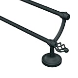 Moen DN4822BK Stony Ridge Double Towel Bar, Black, 24-Inch by Moen