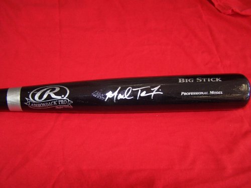 MARK TEIXEIRA SIGNED AUTO BLACK RAWLINGS BIG STICK BASEBALL BAT NEW YORK YANKEES COA + PROOF PHOTO