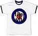 The WHO bullseye logo white / navy blue ringer t-shirt