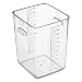 Rubbermaid Commercial 632200 CLR Space Saver Square Container, 22 Quart, 10-1/2