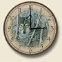 WOLF wolves southwestern Lodge WALL CLOCK home decor
